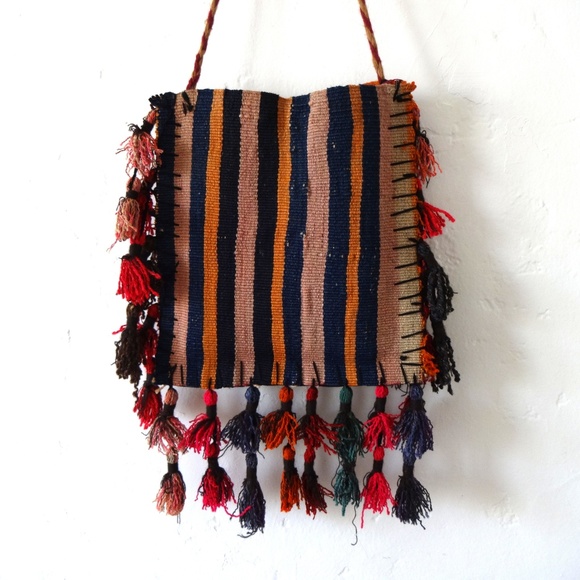 Turkish Kilim Persian Rug Camel Saddle Bag Purse